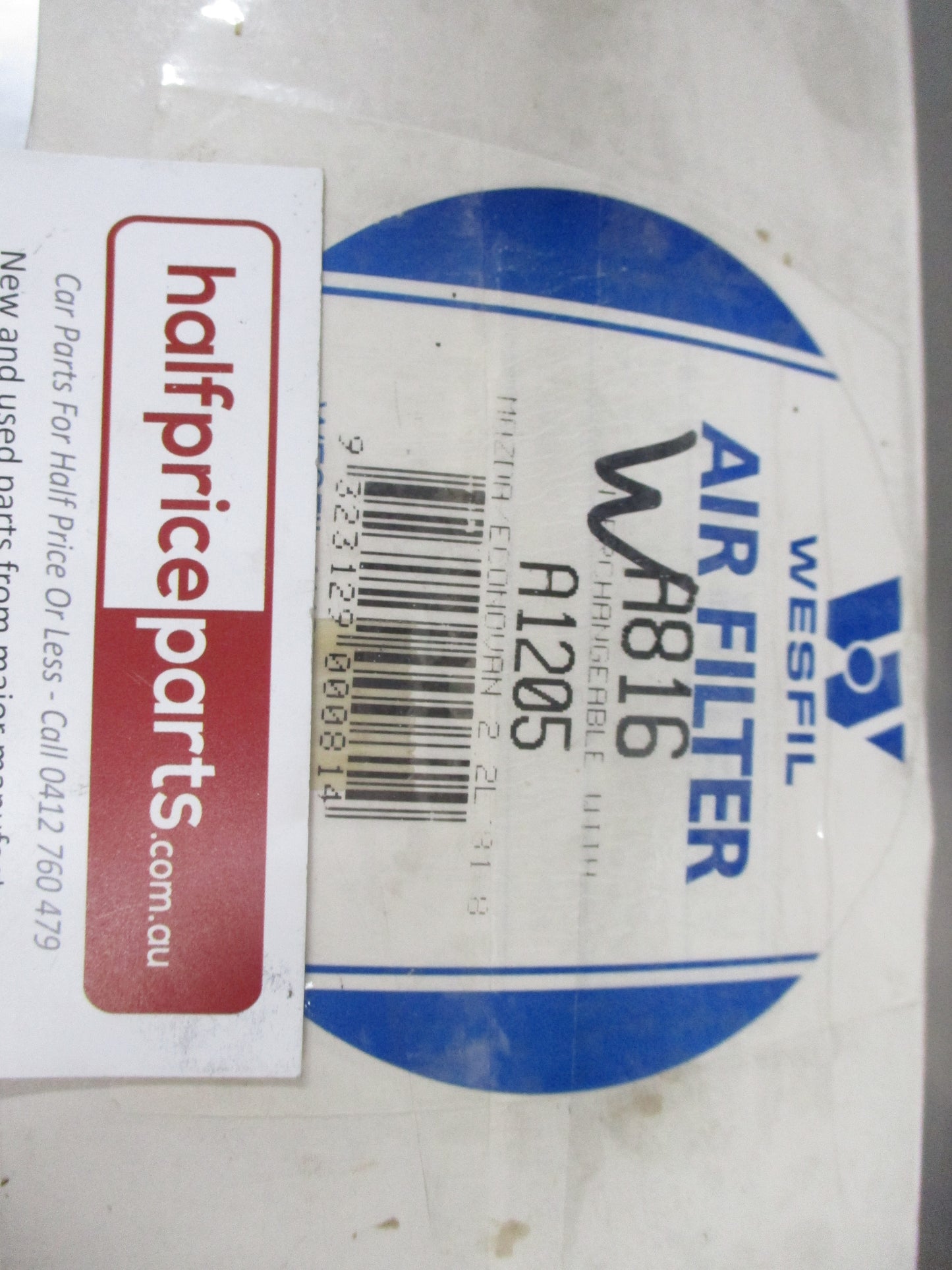 Wesfil Air Filter Element Suits Mazda E2200 2.2Ltr Diesel New Part