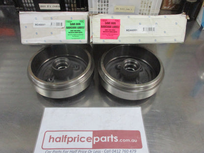 RDA Rear Brake Drums (Pair) Suits Renault Feugo New Part