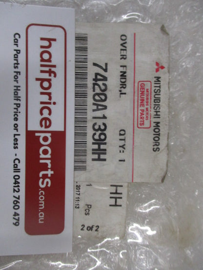 Mitsubishi Pajero Genuine Left Hand Rear Flare (Factory Gray) New Part