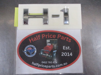 Hyundai Iload/I-Max Genuine Chrome H-1 Tail Gate Emblem New Part