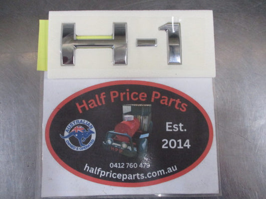 Hyundai Iload/I-Max Genuine Chrome H-1 Tail Gate Emblem New Part