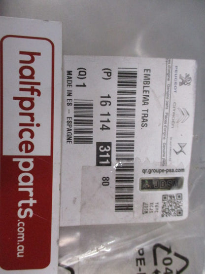 Citroen C4 Cactus Genuine Rear Chrome Black And Chrome Boot Emblem New Part