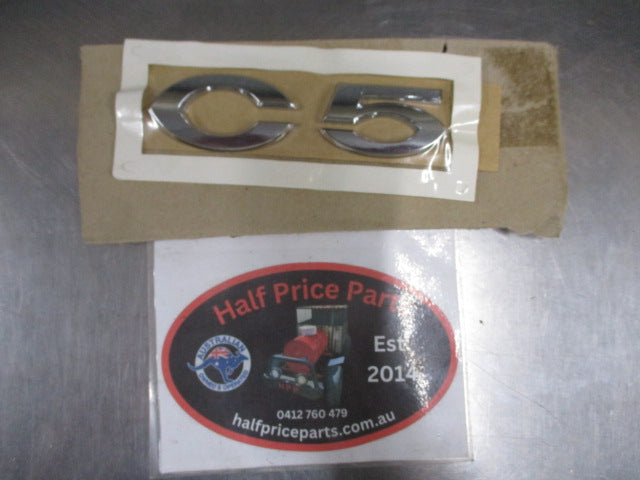 Citroen C5 Genuine Chrome Tail Gate Emblem New Part