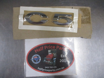 Citroen C5 Genuine Chrome Tail Gate Emblem New Part