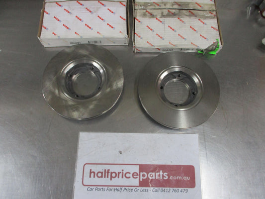 RDA Front Disc Brake Rotors Pair Suits Daihatsu Charade New Part