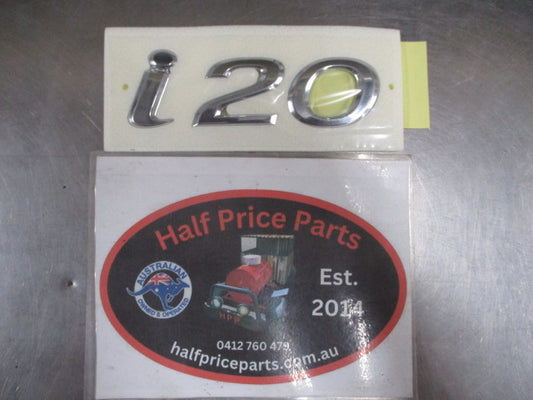 Hyundai I20 Genuine Tail Gate Chrome Emblem New Part