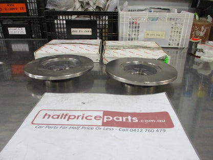 RDA Front Disc Brake Rotors Pair Suits Daihatsu Charade New Part