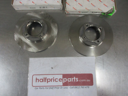 RDA Front Disc Brake Rotors Pair Suits Daihatsu Charade New Part