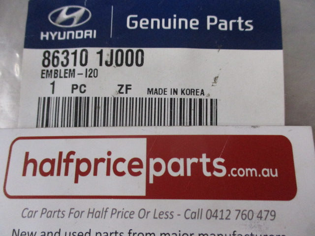 Hyundai I20 Genuine Tail Gate Chrome Emblem New Part