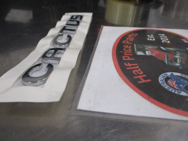 Citroen C4 Cactus Genuine Rear Chrome Boot Emblem New Part