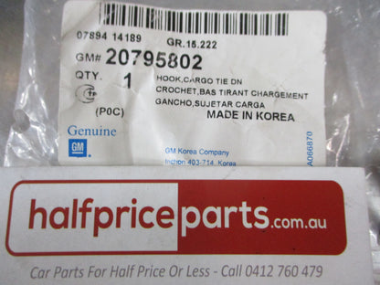 Holden Captiva Genuine Cargo Tie Down Hook New Part