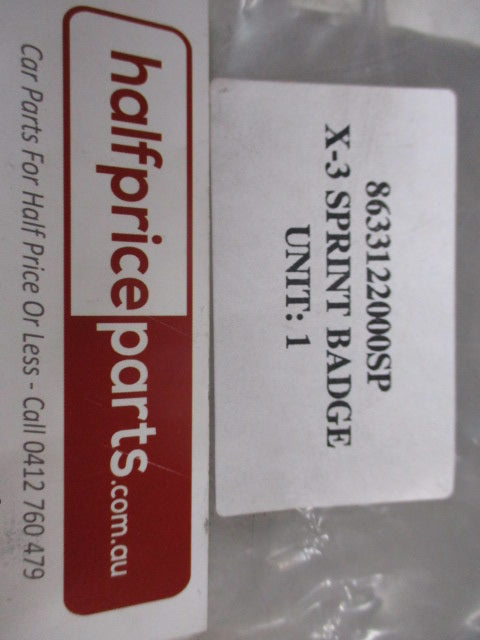 Hyundai Excel X3 Sprint 'SPRINT' Rear Emblem New Part