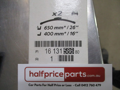 Peugeot 207 Genuine Set of Front Wiper Blades - New Part