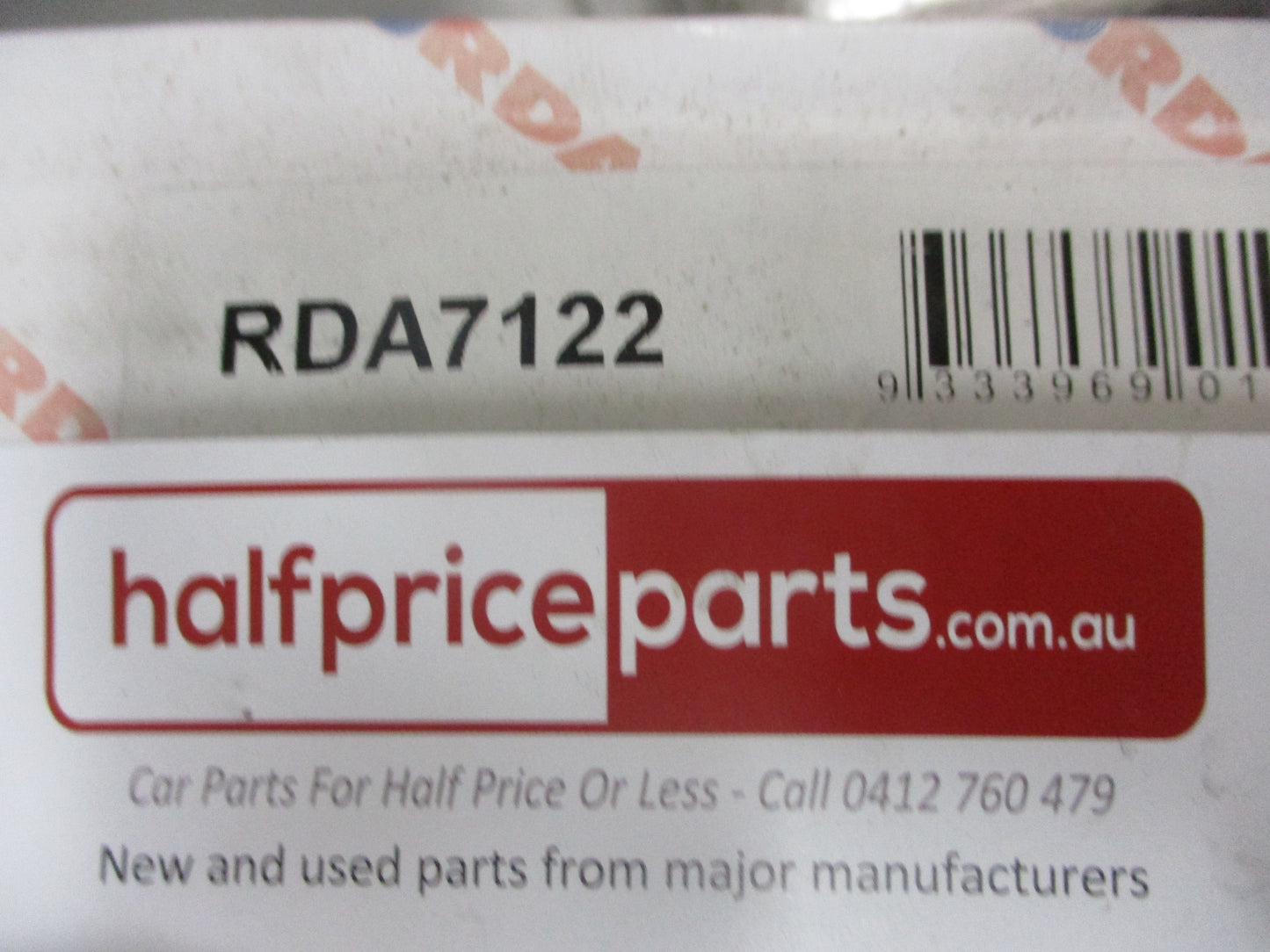 RDA Front Disc Brake Rotor (Single) Standard Suits Renault 25 2.0Ltr New Part