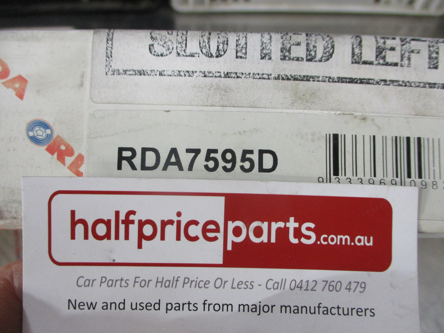 RDA Rear Disc Brake Rotors (Pair) Slotted-Dimpled Suits Honda CG Accord New Part