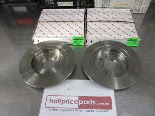 RDA Rear Disc Brake Rotors (Pair) Standard Suits Ford Sierra Cosworth 2WD New Part