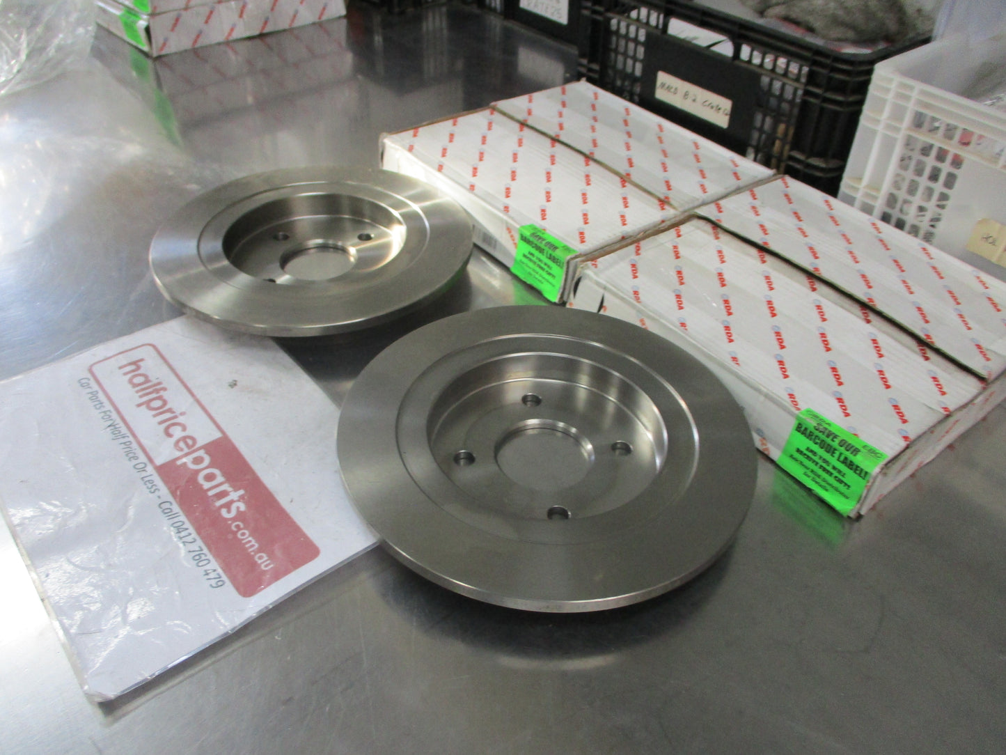 RDA Rear Disc Brake Rotors (Pair) Standard Suits Ford Sierra Cosworth 2WD New Part