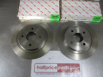 RDA Rear Disc Brake Rotors (Pair) Standard Suits Ford Sierra Cosworth 2WD New Part