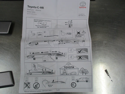 Toyota C-HR Genuine Chrome Side Sill Garnish - New Part