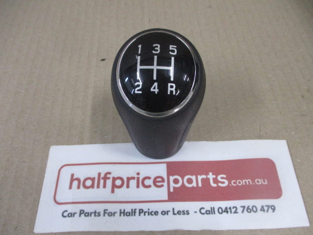 Suzuki Jimny/Ignis Genuine 5 Speed Leather Gear Knob (Black Chrome)New Part