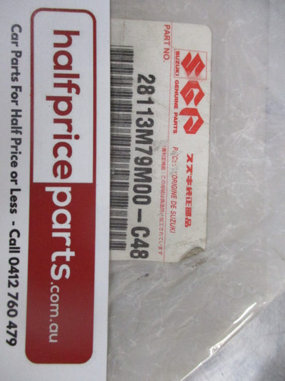 Suzuki Jimny/Ignis Genuine 5 Speed Leather Gear Knob (Black Chrome)New Part