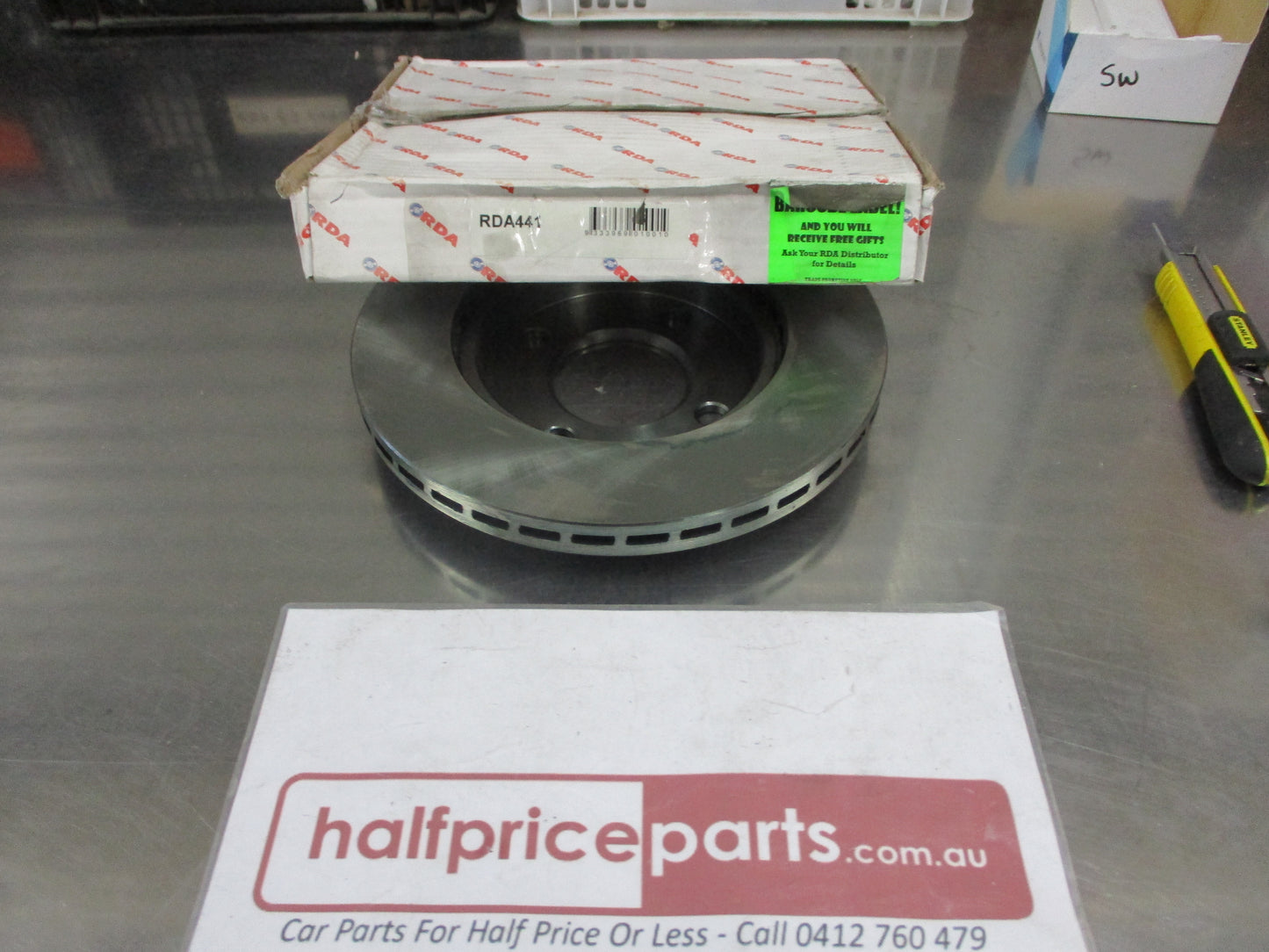 RDA Front Disc Brake Rotor (Single) Standard Suits Audi 100 New Part