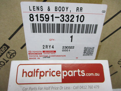 Toyota Camry Genuine Inner Passenger Side Tail Light New Part