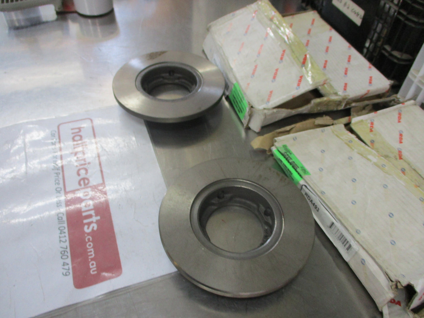 RDA Front Disc Brake Rotors (Pair) Standard Suits Daihatsu Handyvan New Part