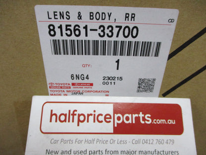 Toyota Camry Genuine Left Hand Rear Tail Light New Part