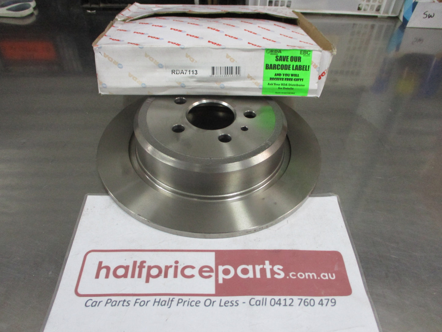 RDA Rear Disc Rotor (Single) Standard Suits Peugeot 806 New Part