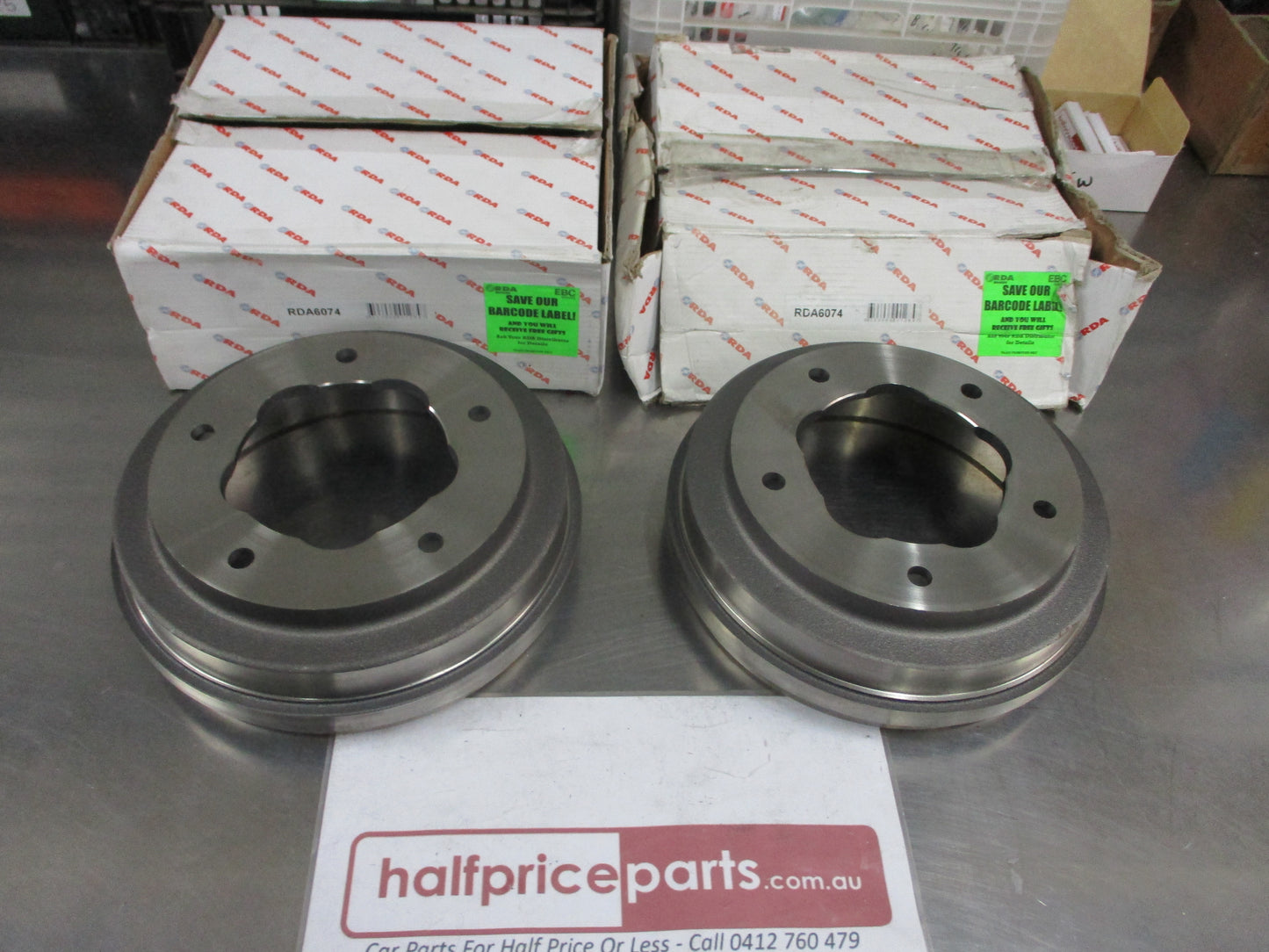RDA Rear Brake Drums (Pair) Suits Ford Transit New Part