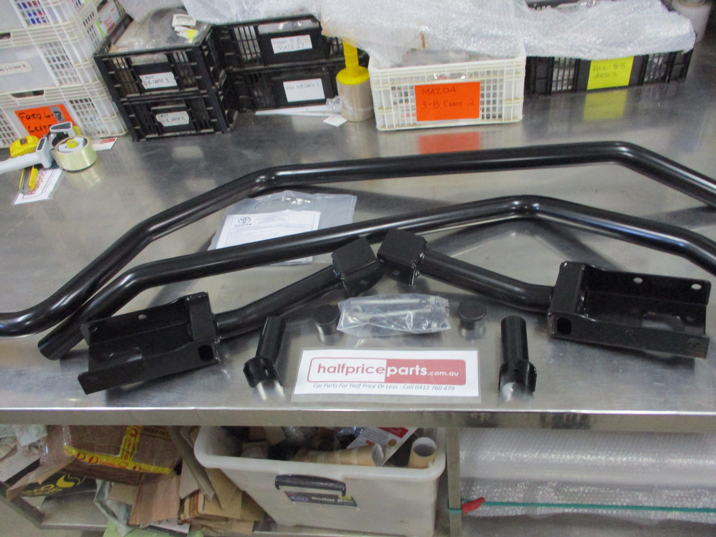 Toyota Landcruiser LC70 Genuine Front Side Rails (Suits Flares) Kit New Part