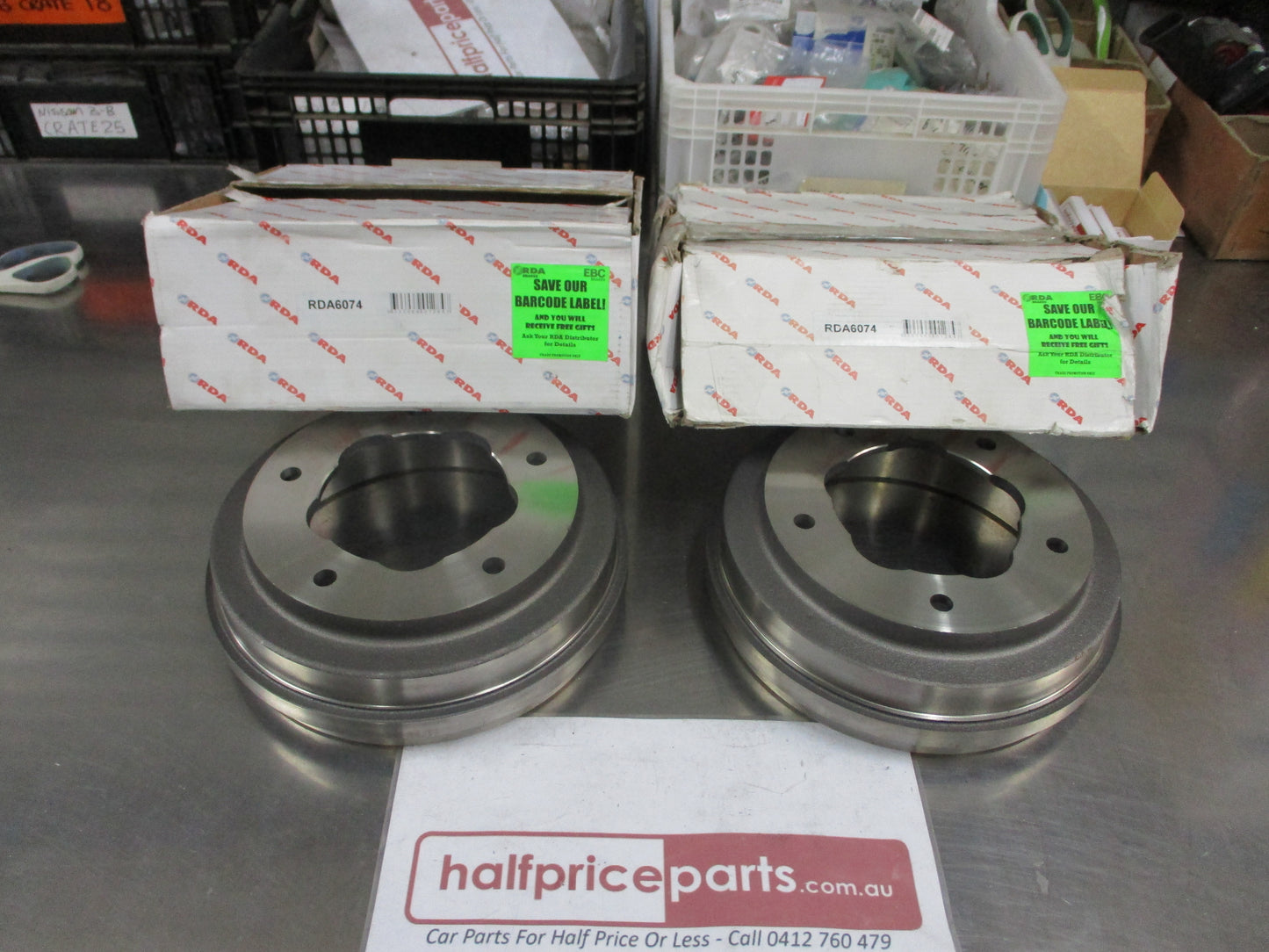 RDA Rear Brake Drums (Pair) Suits Ford Transit New Part