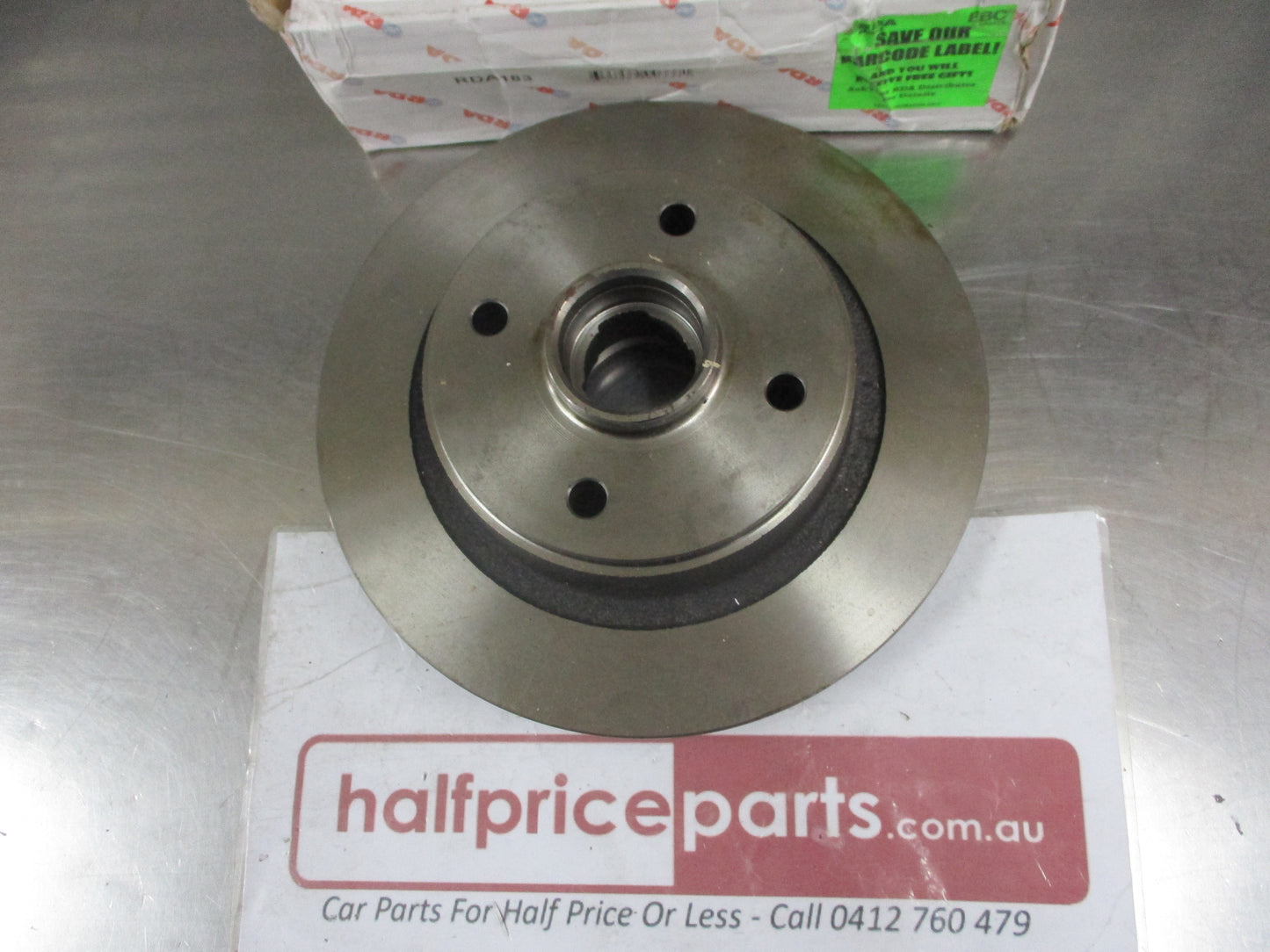 RDA Rear Disc Brake Rotor (Single) Suits Honda Prelude BA Non ABS New Part