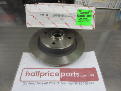 RDA Rear Disc Brake Rotor (Single) Suits Honda Prelude BA Non ABS New Part