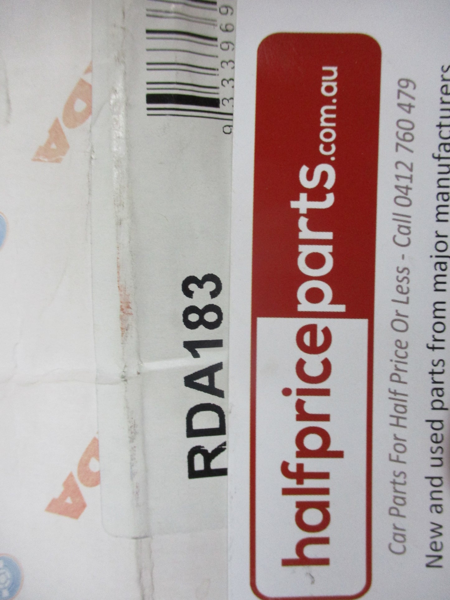 RDA Rear Disc Brake Rotor (Single) Suits Honda Prelude BA Non ABS New Part