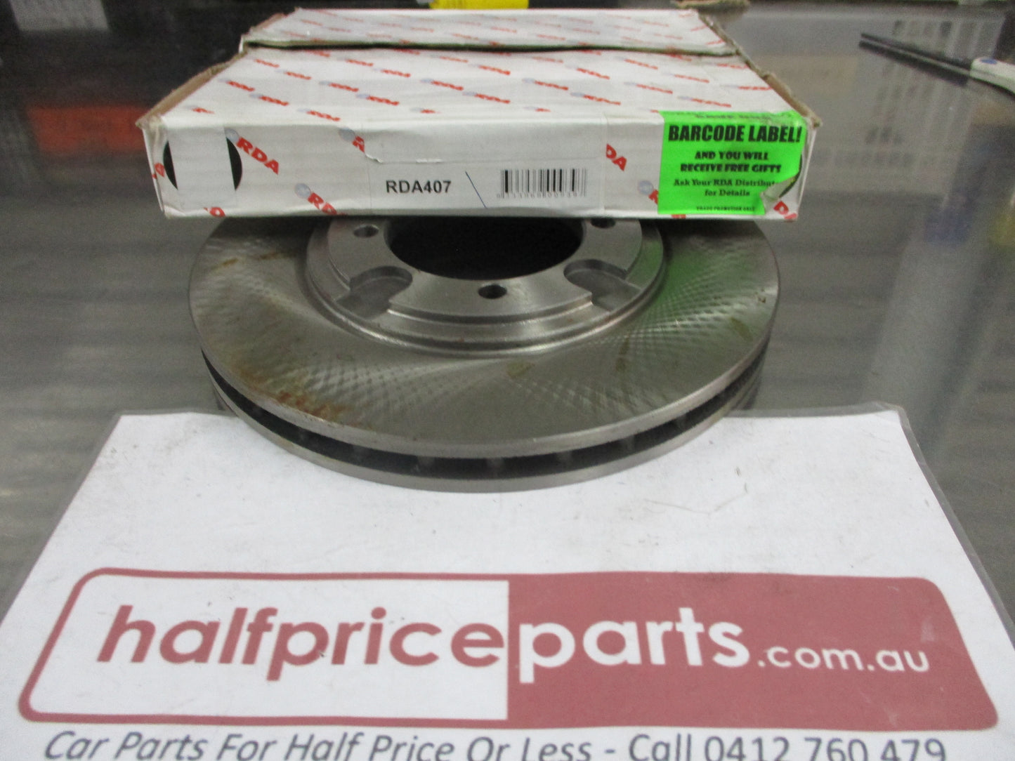 RDA Front Standard Disc Rotor (Single) Suits Mitsubishi Lancer CB 1.5-1.6Ltr New Part