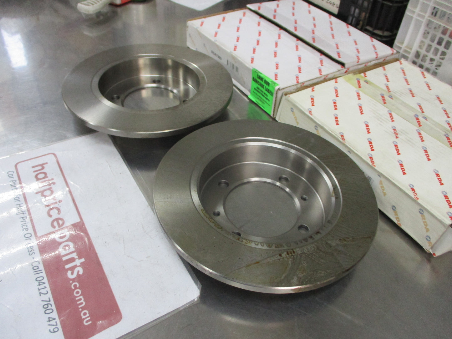 RDA Standard Rear Disc Rotors (Pair) Suits Hyundai Elantra 91-95 New Part