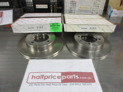 RDA Standard Rear Disc Rotors (Pair) Suits Hyundai Elantra 91-95 New Part