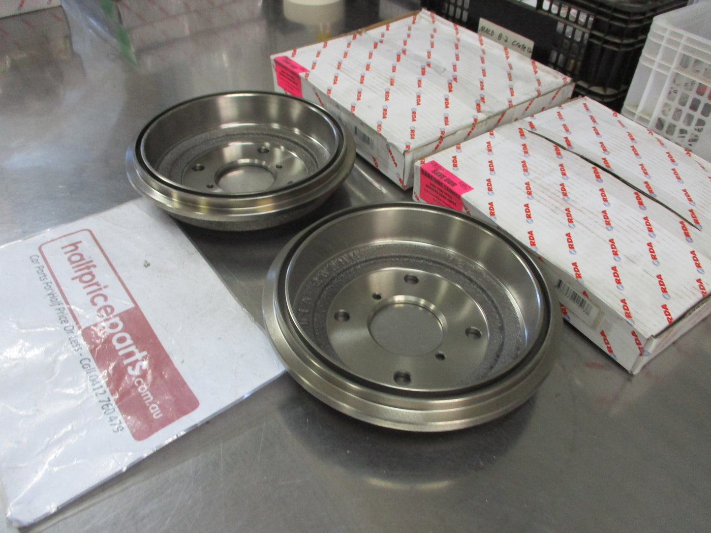 RDA Rear Brake Drums (Pair) Suits Suzuki Swift SF413-SF416 New Part