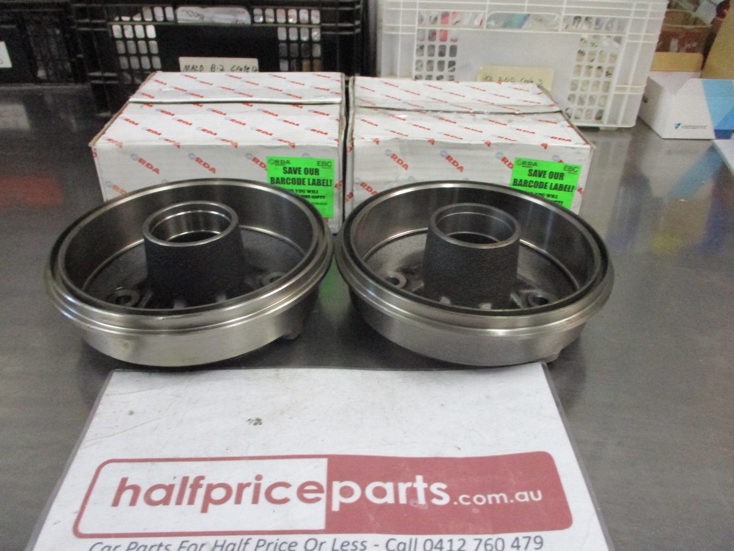 RDA Rear Brake Drum (Pair) Suits Honda Civic New Part