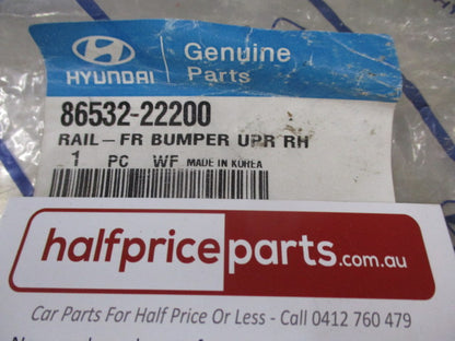 Hyundai Accent Genuine Right Hand Front Upper Bumper Rail New Part