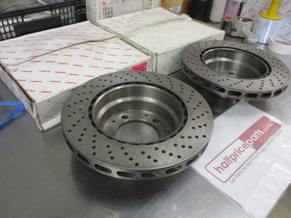 RDA Rear Disc Brake Rotors (Pair) Standard Suits Porsche 930 Turbo New Part