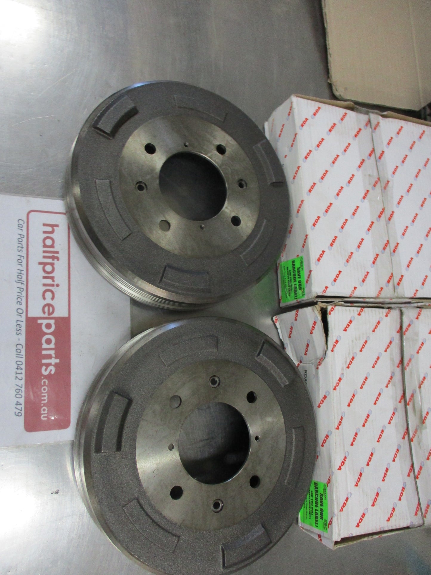 RDA Rear Brake Drums (Pair) Suits Peugeot 504 Wagon New Part