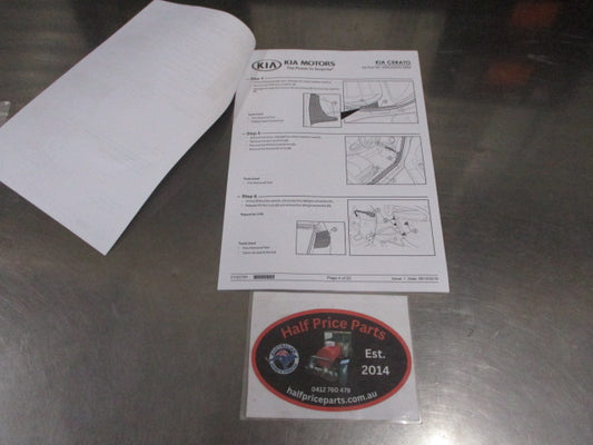 Hyundai Cerato Genuine Trailer Wiring Harness Fitting Instructions New Part