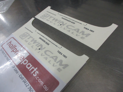 Toyota Landcruiser 100 Series Genuine Twin Cam Multivalve Decals New Part