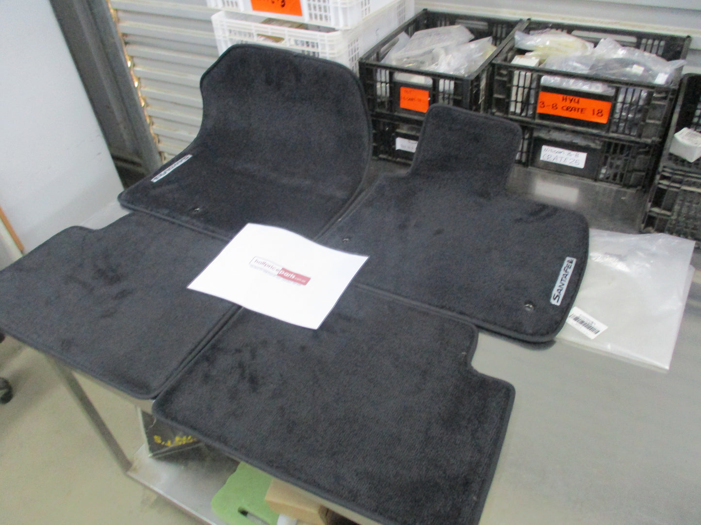 Hyundai Santa FE Genuine Carpet Floor Mat Set Of 4 Black New Part