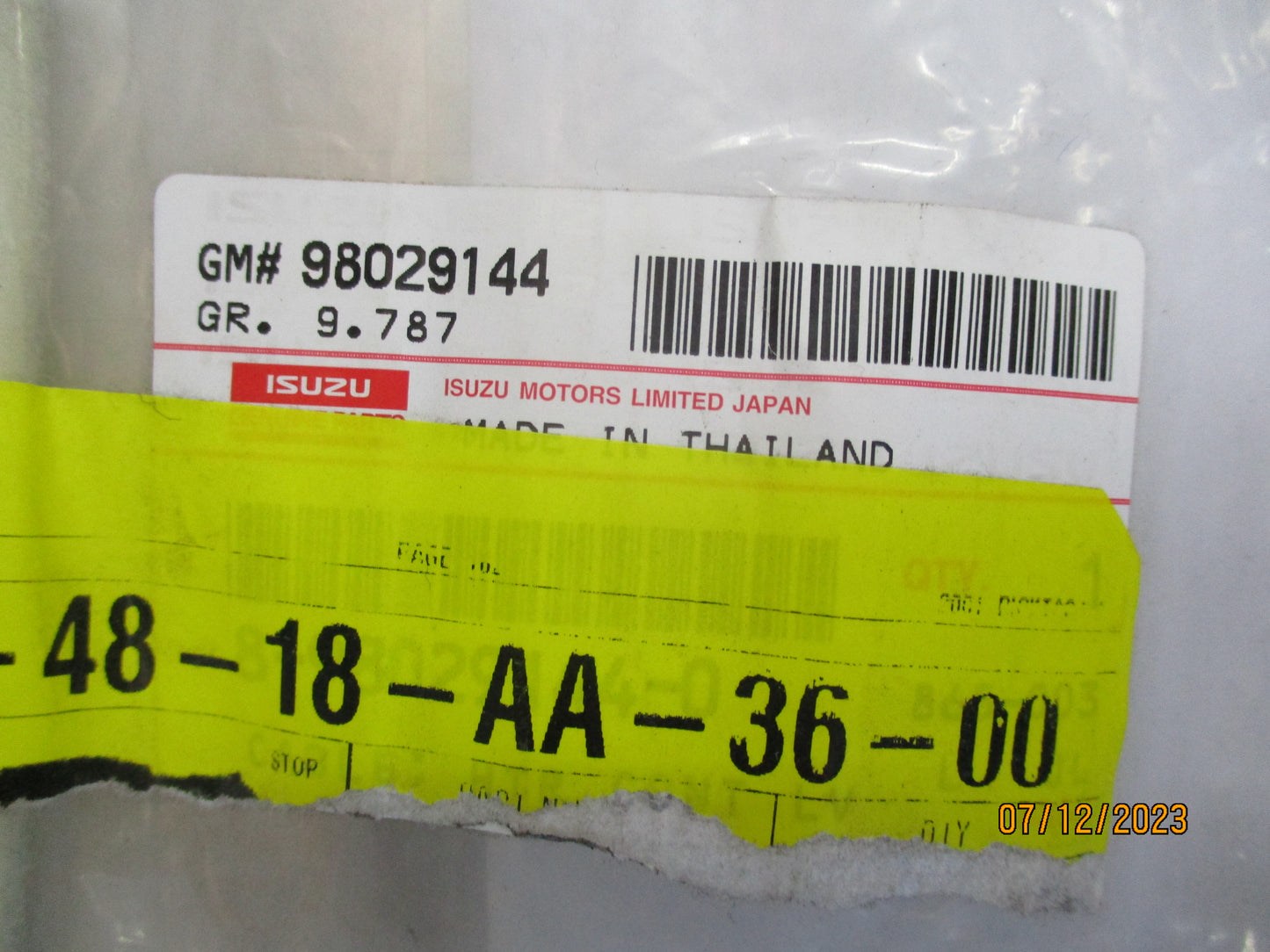 Isuzu TFR / Holden TF Rodeo Genuine Heater Control Cable New Part
