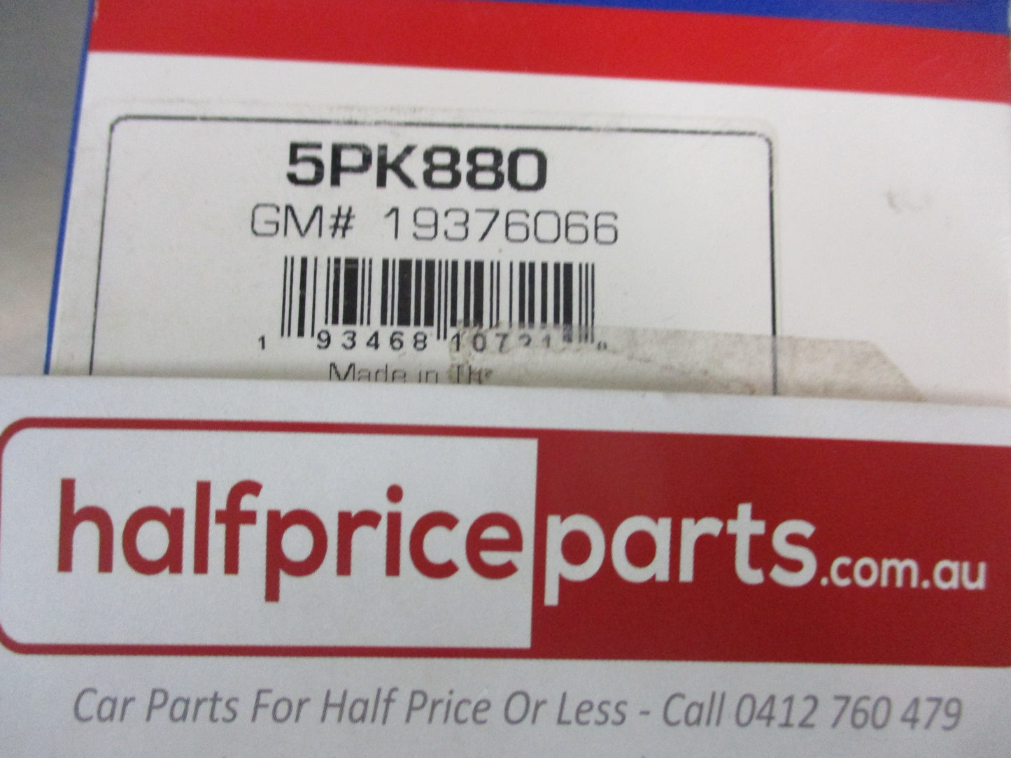 ACDelco Drive Belt Suits Toyota-Subaru-Renault-Peugeot-Holden-Citroen New Part