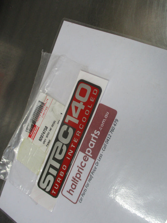 Isuzu SiTec140 Turbo Intercooled Genuine Door Decal New Part